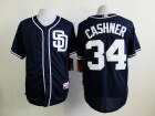 San Diego Padres #34 Andrew Cashner Blue Cool Base Jersey