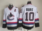 Vancouver Canucks #10 Pavel Bure White Throwback Vintage CCM Jersey