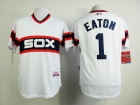 Chicago White Sox #1 Adam Eaton White Throwback Jerseys