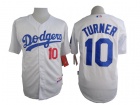 Los Angeles Dodgers #10 Justin Turner White Cool Base Jerseys