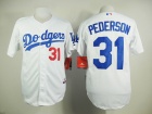 Los Angeles Dodgers #31 Joc Pederson White Cool Base Jerseys