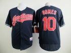 Cleveland Indians #10 Yan Gomes Blue Cool Base Jerseys