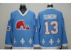 Quebec Nordiques #13 Mats Sundin Baby Blue Throwback CCM Hockey Jerseys