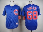 Chicago Cubs #68 Jorge Soler Blue Cool Base Jersey