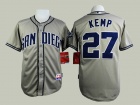 San Diego Padres #27 Matt Kemp Grey Cool Base Jersey