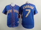 New York Mets #7 Travis d.Arnaud Blue With Grey Number Cool Base Jerseys