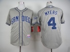 San Diego Padres #4 Wil Myers Grey Cool Base Jerseys