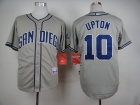 San Diego Padres #10 Justin Upton Grey Cool Base Jerseys