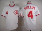 Cincinnati Reds #4 Brandon Phillips White 1990 Turn Back Jersey