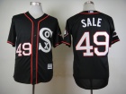 2015 Chicago White Sox #49 Chris Sale Black Alternate Home Cool Base Jersey