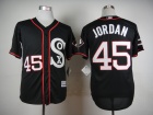 2015 Chicago White Sox #45 Michael Jordan Black Alternate Home Cool Base Jersey