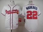 Atlanta Braves #22 Nick Markakis White Cool Base Jersey