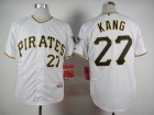 Pittsburgh Pirates #27 Jung-ho Kang White Cool Base Jersey