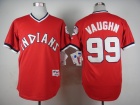 Cleveland Indians #99 Ricky Vaughn Red Authentic 1974 Turn Back The Clock Jersey