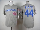 Chicago Cubs #44 Anthony Rizzo Grey 1990 Turn Back The Clock Jersey