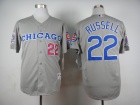 Chicago Cubs #22 Addison Russell Grey 1990 Turn Back The Clock Jersey