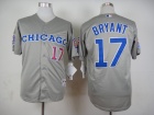 Chicago Cubs #17 Kris Bryant Grey 1990 Turn Back The Clock Jersey