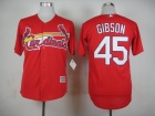 St. Louis Cardinals #45 Bob Gibson Scarlet 2015 Cool Base Jersey