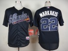 Atlanta Braves #22 Nick Markakis Blue Cool Base Jersey