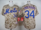 New York Mets #34 Noah Syndergaard Camo Cool Base Jerseys