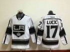 Los Angeles Kings #17 Milan Lucic White Hockey Jersey