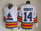 Colorado Avalanche #14 Rene Robert White CCM Throwback Jersey