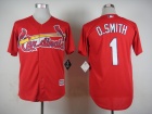 St. Louis Cardinals #1 Ozzie Smith Scarlet 2015 Cool Base Jersey