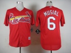 St. Louis Cardinals #6 Stan Musial Scarlet 2015 Cool Base Jersey