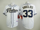 San Diego Padres #33 James Shields White Cool Base Jersey