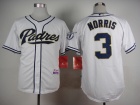 San Diego Padres #3 Elliot Morris White Cool Base Jerseys