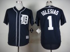 Detroit Tigers #1 Jose Iglesias Blue Cool Base Jersey