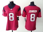 Nike Houston Texans #8 Will Johnson Red Women Jersey