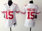 Nike San Francisco 49ers #15 DeAndre Smelter White Women Jersey