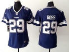 Nike Dallas Cowboys #29 Joel Ross Blue Women Jersey