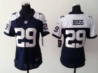 Nike Dallas Cowboys #29 Joel Ross Blue Thanksgiving Women Jersey