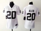 Nike Oakland Raiders #20 Allen White Women Jersey