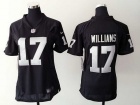 Nike Oakland Raiders #17 Williams Black Women Jersey