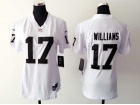 Nike Oakland Raiders #17 Williams White Women Jersey