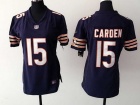 Nike Chicago Bears #15 Shane Carden  Blue Women Jersey