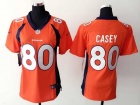 Nike Denver Broncos #80 James Casey Orange Women Jersey