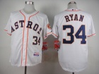 Huston Astros #34 Nolan Ryan White Cool Base Jersey