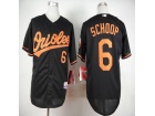 Baltimore Orioles #6 Jonathan Schoop Black Cool Base Jerseys