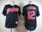 Cleveland Indians #12 Francisco Lindor Blue Cool Base Jerseys