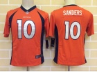 Nike Denver Broncos #10 Emmanuel Sanders Orange Kids Jersey