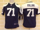 Nike Youth Dallas Cowboys #71 La'el Collins Blue Thanksgiving Kids Jersey