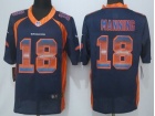 Denver Broncos #18 Peyton Manning Pro Line Blue Fashion Strobe Nike Limited Jersey