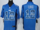 Indianapolis Colts #12 Andrew Luck Pro Line Blue Fashion Strobe Nike Limited Jersey