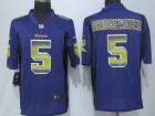 Minnesota Vikings #5 Teddy Bridgewater Pro Line Purple Fashion Strobe Nike Limited Jersey