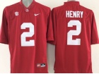 Alabama Crimson Tide #2 Derrick Henry Red College Football Jerseys