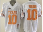 Texas Longhorns #10 Vince Young White Colleage Football Jersey